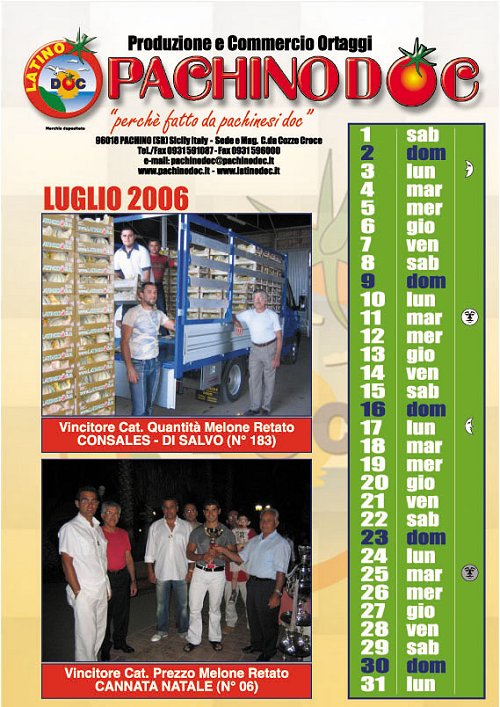 Calendario 2006